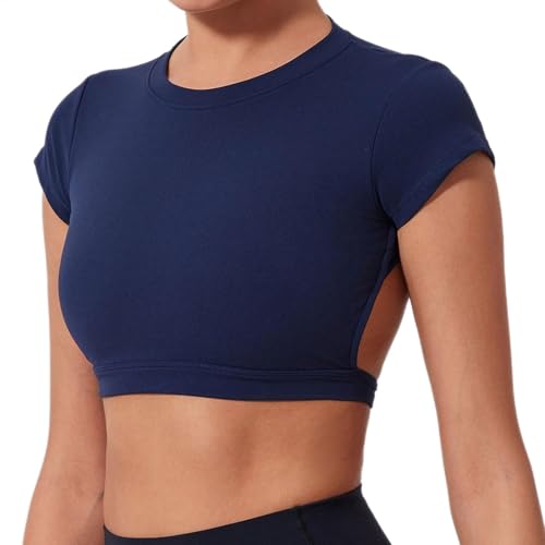 Bsbkoj Short Sleeve Crop Top – Stylish Gym Tee Bsbkoj Short Sleeve Crop Top – Stylish Gym Tee