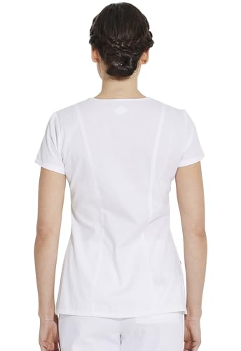 Image of Dickies Women's Jr. Fit V-Neck Scrub Top Multiple Patch Pockets