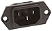 SCHURTER 6100.3300 Connector, IEC Power Entry, Plug, 15A
