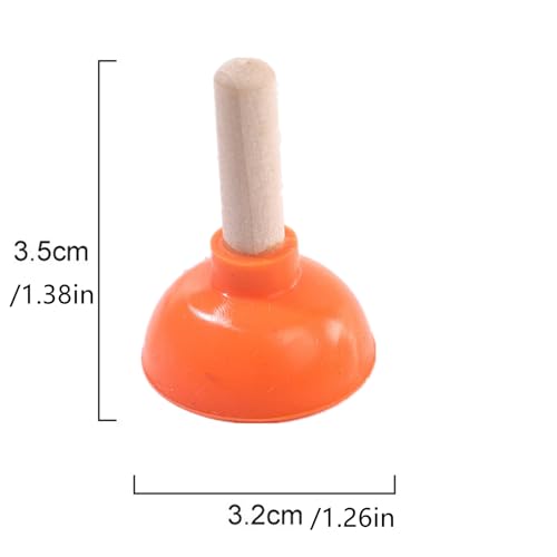 Image of 6 Pcs Tiny Toilet Plunger Shape Phone Holder Mini Sucker Stand for Supporting Cellphone, Moblie Phone, PSP