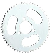 Hominas Electric Bicycle Sprocket, 55 T Sprocket 3 Holes Rear Sprocket Electric Bicycle 55 Teeth