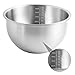 LIGIGWASH 1pc Stainless Steel Cooking Basin Household Bowl Mix All Steel Bowls for Kitchen Bowl with Lid Egg Bowl for Home Prepping Bowls Made Functional Paws Cooking Pot for Kitchen Silver