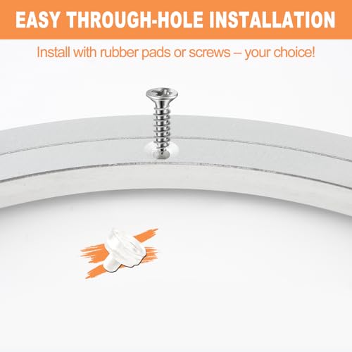 TamBee 10 Inch Lazy Susan Bearing Base - 150lb Capacity Aluminum Heavy Duty Lazy Susan Turntable Mechanism Kit for Smooth Rotation, Universal Hardware for DIY Furniture, Table (Base Only)