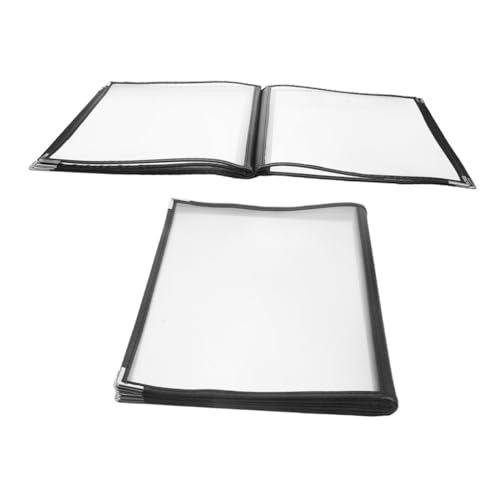 CIYODO 2pcs Menu Folder Menu Protectors Menu Holder for Bar Menu Book Menu Sleeves Bar Cafe Restaurant Book Cafe Menu Covers Menu Covers Holder Restaurant Menu Cover Bar Menu Covers PVC