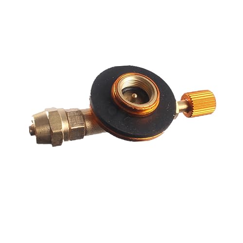 BESPORTBLE Gas Refill Adapter for Outdoor Stoves Gas Tank Inflation Valve for Camping BBQ and Heaters Safe Conversion Joint for Flat Gas Canisters