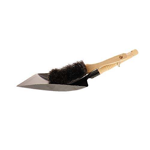 HOFMEISTER® Kehrset, 44 cm, plastikfrei, Handfeger und Kehrblech aus Holz & Metall, kehrt auch feinen Staub, Schmutz und Krümel, Kehrgarnitur mit Metallschaufel & Besenhaar – Bild 3