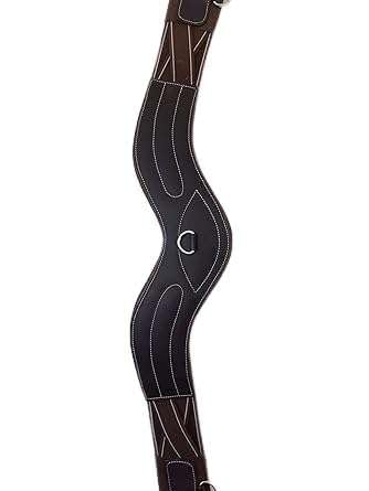 BENZ EQUESTRIAN Anatomical Padded Long Girth Elasticated with Stainless Steel Fittings Available in Black (56")