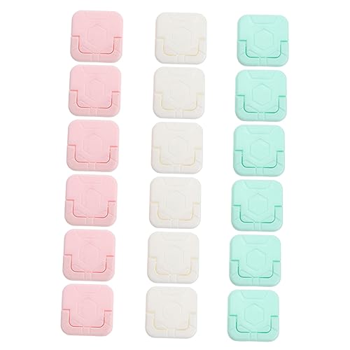 Homoyoyo 18 Piezas Protector De Enchufe Protectores De Bordes De Espuma Protectores De Esquinas a Prueba De Bebés Puntos De Venta Ligero Salida Cerrar Leva Resistente Fuerza Enchufes Abs