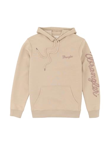 Wrangler Men's Blue Sleeve Logo Hoodie2