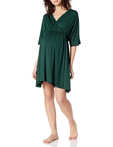 Image of Ekouaer 3 in 1 Labor/Delivery/Hospital Gown Maternity Dress Nursing Nightgown Sleepwear for Breastfeeding S-XXL