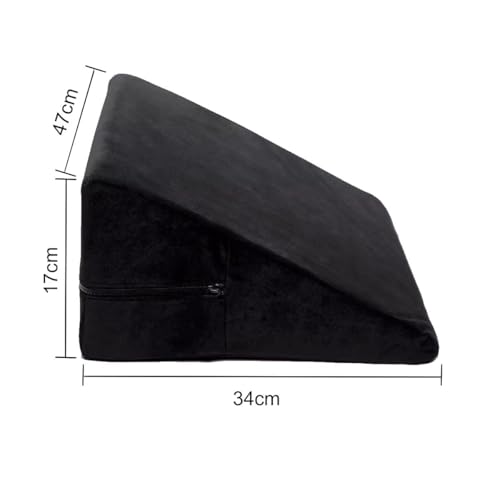 Almohada ortopédica en cuña rosa con funda lavable para elevación de piernas 6