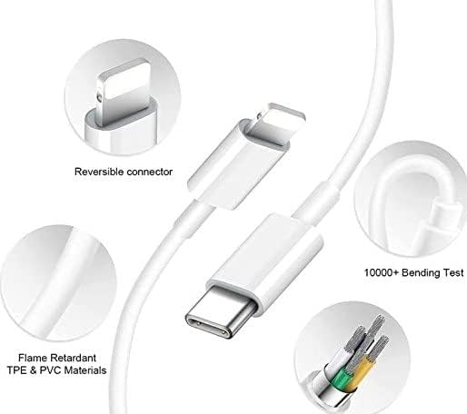 Image of Original Fast Cable Compatible for iPhone Charger Only 20W iPhone 12,iPhone 13,iPhone 11,iPhone lightening cable Only