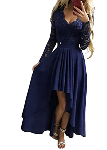 ORANDESIGNE Damen Spitzenkleid Brautjungfer Kleid Lang Chiffon Abendkleid...