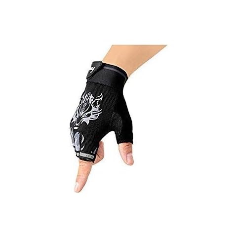 YJZQ Kids Half Finger Cycling Gloves Cover