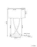 Zoom IMG-2 beliani lampada da tavolo moderna Zoom IMG-2 beliani lampada da tavolo moderna