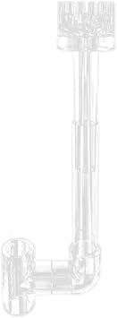 Yuly Plastic Aquariums Skimmer Clear Pipe Spin Surface Inflows Outflows Filter for Fish Tank Aquariums Cleaning Accessories Aquariums Skimmer