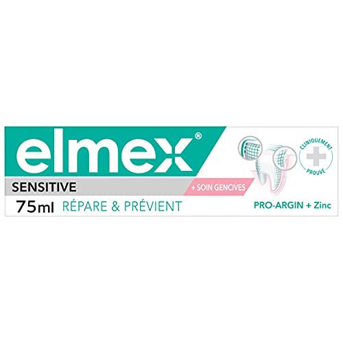 ELMEX - Dentifrice pour Dents Sensibles Répare et Prévient -Soulage Immédiatement et Durablement la douleur et la sensibilité dentaire - Tube de 75 ml