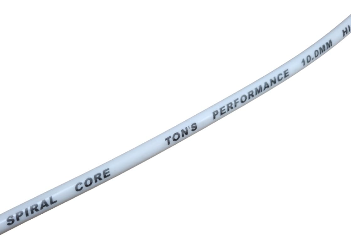 White 10mm Spark Plug Wires Silicone Compatible with Harley Davidson Softail 2018+ FX FXST 2024+ Road King/Street Glide M8 Milwaukee 8, TONS-18M8FXFL-WT-10MM