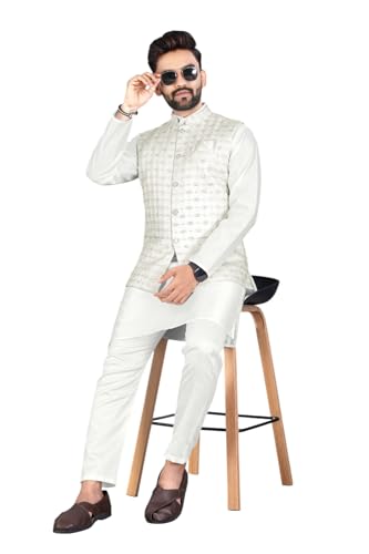 Image of Traditional Men's Kurta Koti Set (3 PCS SET)