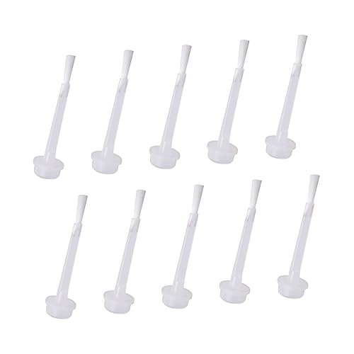 Vaguelly 1Set Liquid Brushes for Nail Dipping Powder Replacement Durable White Brushes for Gel Polish for Dip Powder and Gel Polish Application