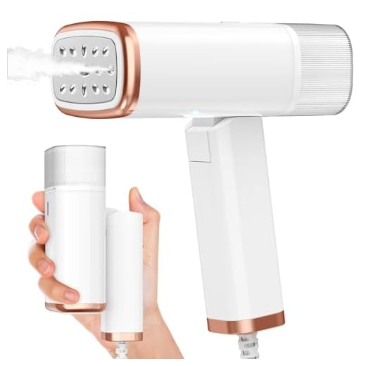 Portable Handheld Steamer for Clothes - Fast Heat-up, 1200W, 110V, 120ml Fabric Wrinkle Remover with Brush and Measure Cup - Perfect for Home, Office, and Travel