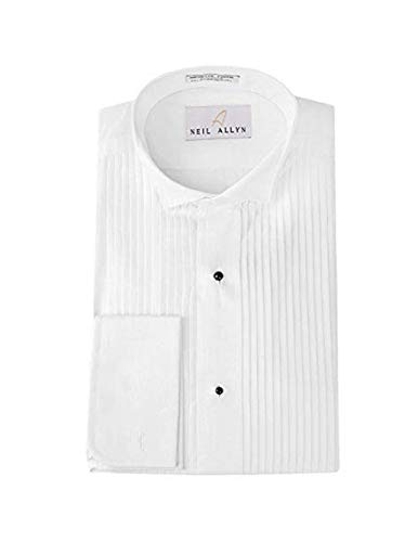 Tuxedo Shirt By Neil Allyn - 100% Cotton Wing Collar with French Cuffs (18 - 36/37)