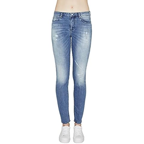 Armani Exchange Mid Blue Wash Jeans for Women Cover