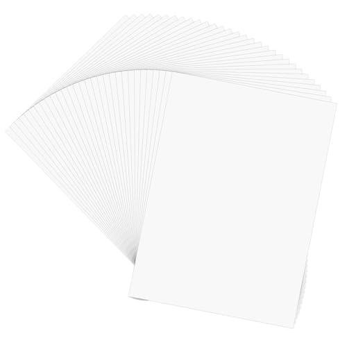 50pcs kohlepapier weiß, Graphit Kopie Tracing Papier A4 weißes Kohlepapier Transferpapier Kohlepapier Pauspapier für Holz Papier Leinwand Glas Keramik, und andere Oberflächen drucken