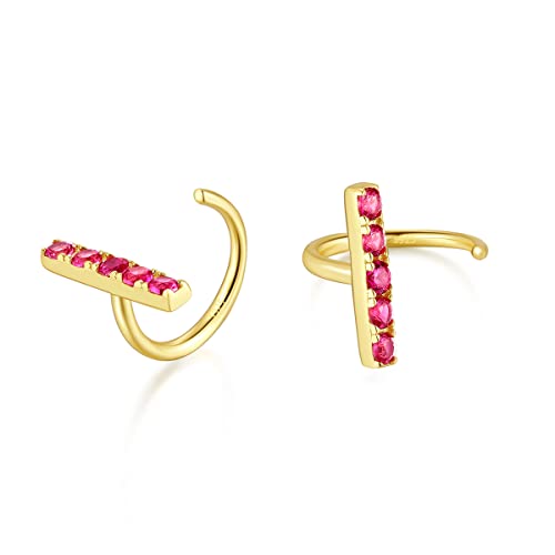 Boucles demi-créoles argent 925 et zircons, une idée cadeau délicate