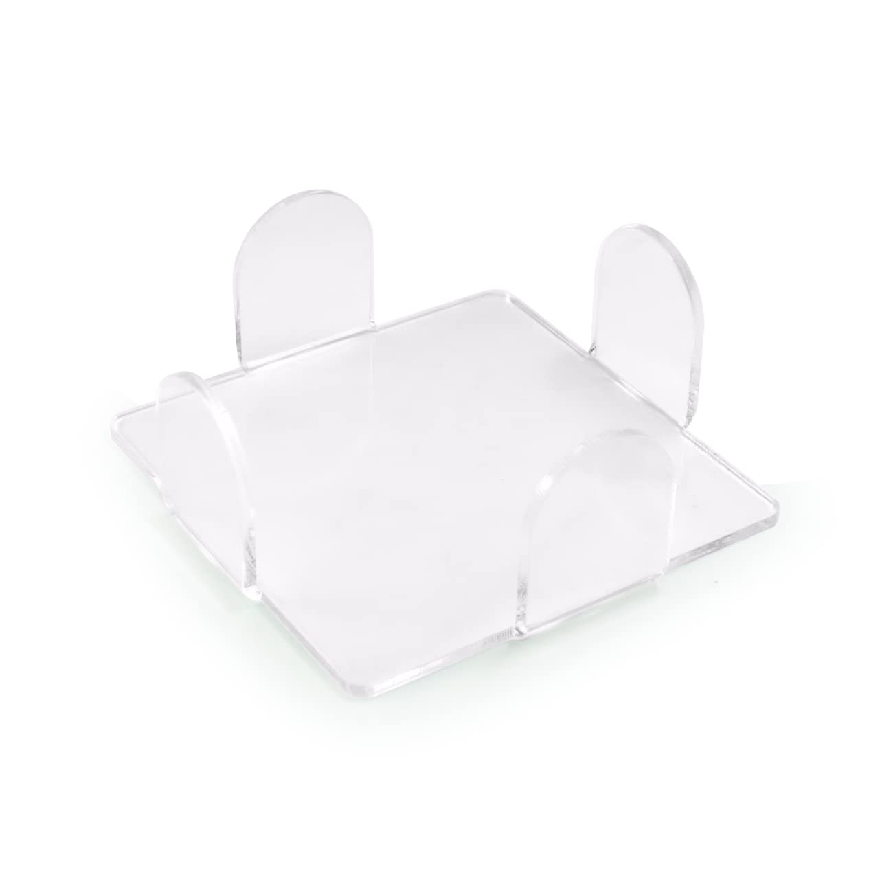 TIELO Clear Acrylic Coaster Holder Only Square or Round (Square)