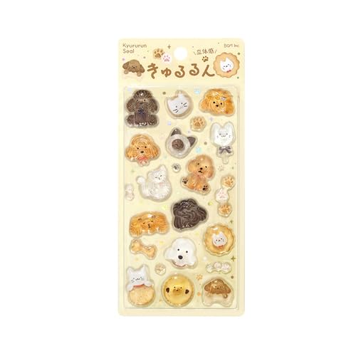 Amazon.co.jp: ビージーエム シール シートシール きゅるるん ふわふわ