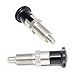 2PCS Stainless Stee Push Fit Ball Nose Spring Plunger, Spring Knob Plunger Self Locking Spring Indexing Plunger Hand Retractable Spring Plunger Pin Tool for Industrial Equipment (M16)