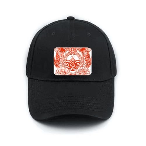 Casquette de baseball noire Pékin réglable pour éviter la transpiration