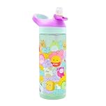 HOX Squishmallows Drinks Bottle 600ml Reusable Water Bottle with Carry Loop | Removable straw & spill Proof | BPA free Plastic Bottle- Best Gift for Squishmallows Fans