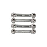 QOAKSDY Pull Rod Link Linkage Für Losi Für LMT 4WD 1/8 RC-Auto-Upgrade-Teile Zubehör Karosserie-Kurze Stange 4-teiliges Metall-für Chassis-Links-Set(Gray)