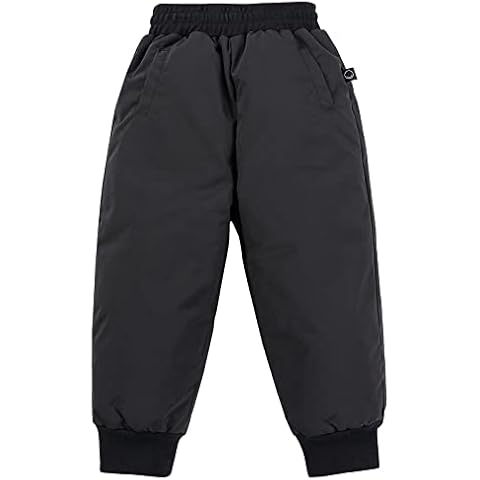 Happy Cherry Kinder Winterhose Winddicht Daunenhose Mädchen Jungen Hose Schneehose Warm Outdoorhose Hersteller 130/DE Größe 110-116 Cover