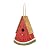 Glitzhome 11" H Distressed Solid Wood Watermelon Birdhouse, Rustic Bird House Outdoor Garden Decorative Handmade Birdhouse