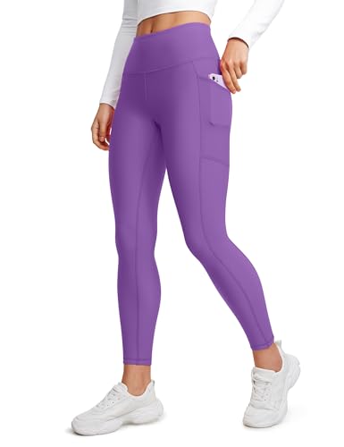 CRZ YOGA Fleece Lined Leggings Pockets 25'' - Thermal High Waisted