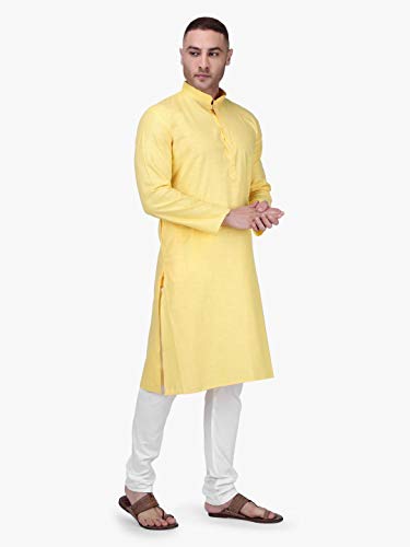 Image of Rajubhai Hargovindas Men's Premium Cotton Solid Kurta