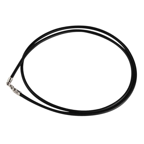 GRADENEVE Cordon pour Pendentif en Acier Inoxydable Noir avec Fermoir, Résistant la Déformation, Facile à Enlever, pour Bijoux DIY et Collier Tour de Cou