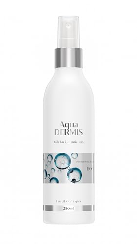 AquaDERMIS Spray Face Mist 250 ml - Tónico hidratante para rostro y piel/para pieles sensibles/controla acné, rosácea, irritación, rojeces/ayuda a la cicatrización/con ácido hipocloroso