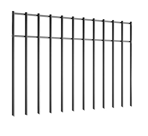 3 Pack Wildlife Barrier Fence ,Pointy Underground Fence for Dogs or Skunk ,19Inch x 11.8Inch 4 Gauge Black Sprayed Steel Defence for Garden Deck Lattice Wood Fence Porch.