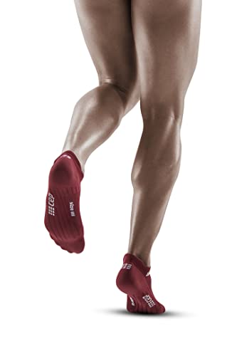 CEP The Run No Show Socks, Dark Red, Men, IV2
