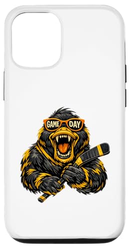 Funny Hockey Duck Game Day Vintage Shirt Fans �X�}�z�P�[�X iPhone 12/12 Pro �p