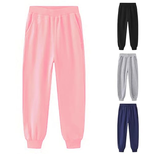 Toddler Boys Girls Solid Color Sweatpants Kids Sport Joggers Cotton Casual Playwear Jogger Sweat Black Pants for Girls3