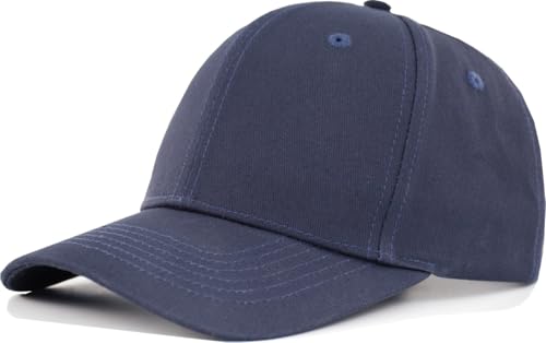 Image of Structured Baseball Dad Hat Fits One Size & XXL - Adjustable Golf Cotton Ball Cap - Plain Blank Casual Caps for Men Women