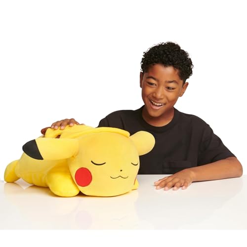 Pokémon Pikachu Sleeping Plush - 18-Inch Premium Plush in Sleeping Pose