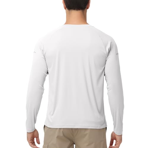 Men's Long Sleeve Rash Guard Swim Shirts UPF 50+ Sun Protection Dry Fit T-Shirt Athletic Tops for Running Hiking Fishing3