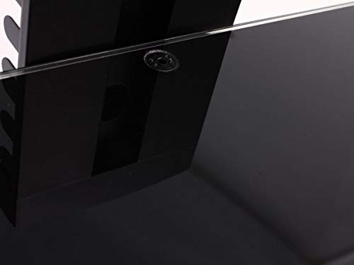 Image of Monoprice 3 Tier Electronic Component Glass Shelf Wall Mount Bracket with Cable Management System
