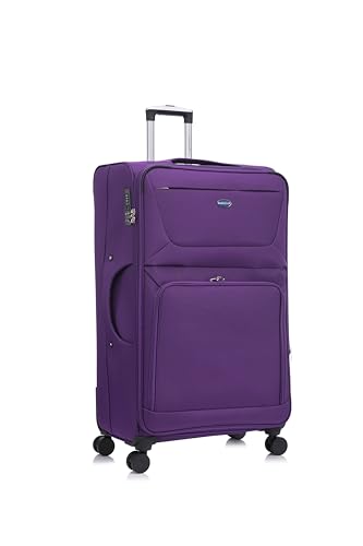 Aerostar 32” Softshell Suitcase, Lock, 4 Wheels